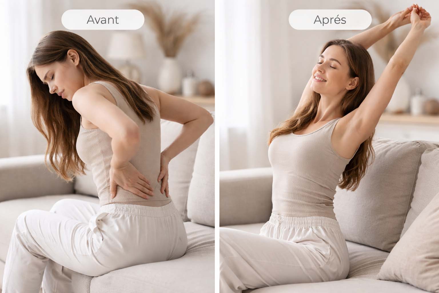 Après : sensation de détente