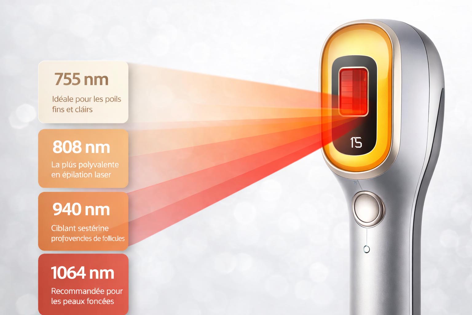 Technologie diode laser 4 longueurs d’onde